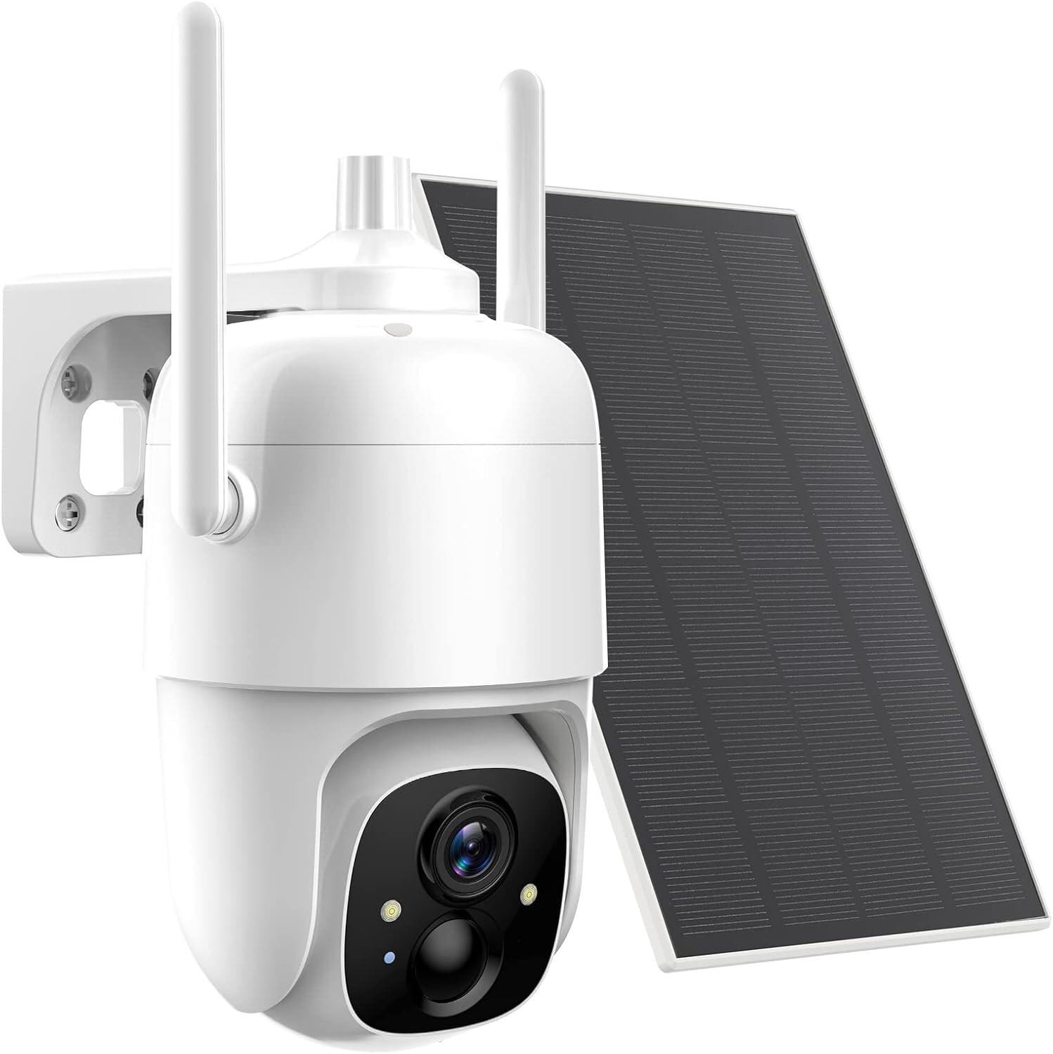 2K Solar Security Camera: 355° PTZ, Color Night Vision, WiFi Outdoor Wi-Fi