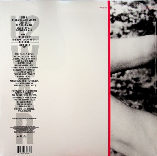 U2 - War LP (NEW SEALED Vinyl Reissue) Remastered + 16 Page Booklet - Picture 2 of 2