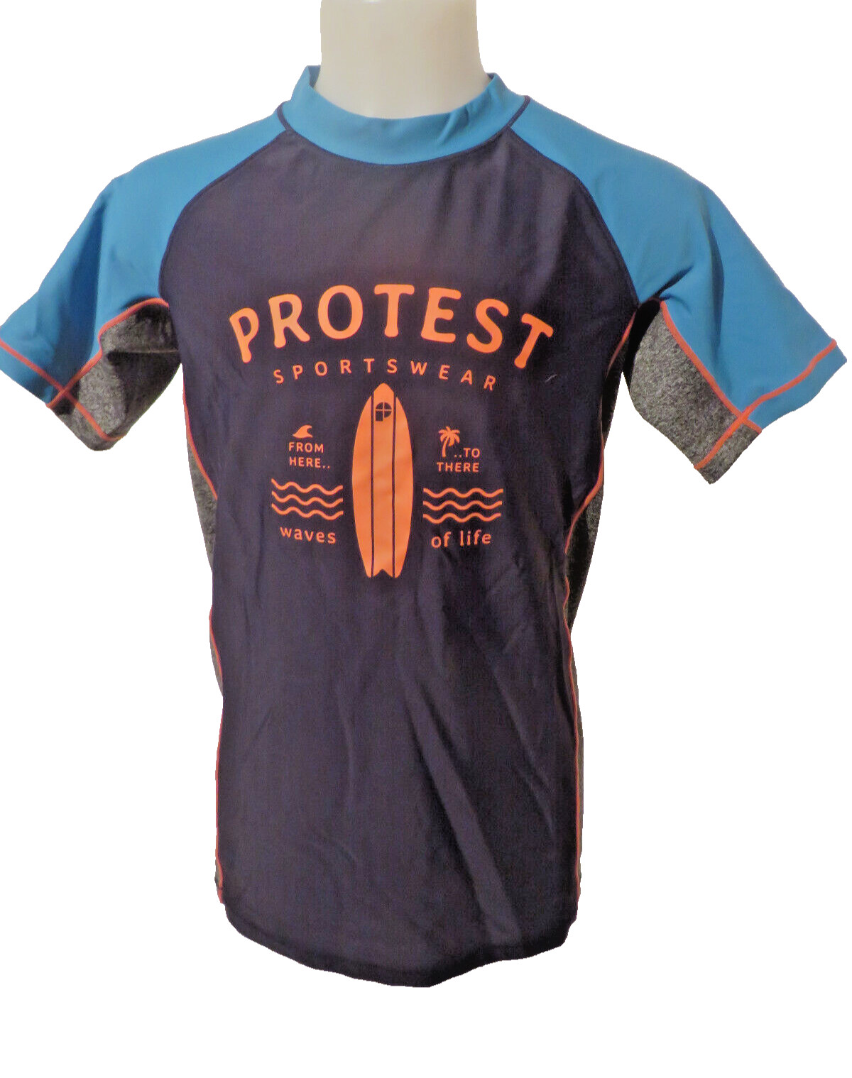 PROTEST Sportswear gran camiseta deportiva talla 164 azul niños ropa camiseta camiseta