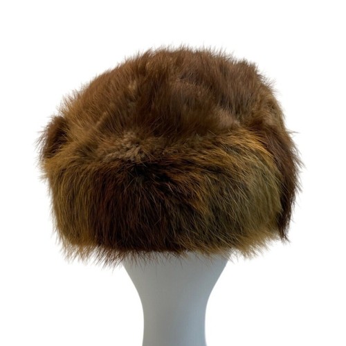 Vintage Bachrach's Women's Brown Fur Pillbox Hat - Picture 3 of 9