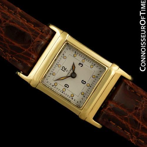 1935 OMEGA MARINE Vintage - World's First Diver's Watch, 14K Gold - Warranty - Picture 1 of 12