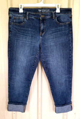 Gap Straight Cuff Coupe Droite 14 Med Wash 5 Pocket Cotton/span Rise10 Inseam 23