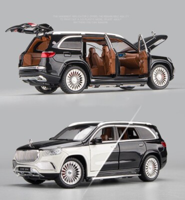 1/24 Maybach GLS 600 Mercedes Druckguss Modellauto Spielzeug Soundlicht Kinder Erwachsene Geschenk 