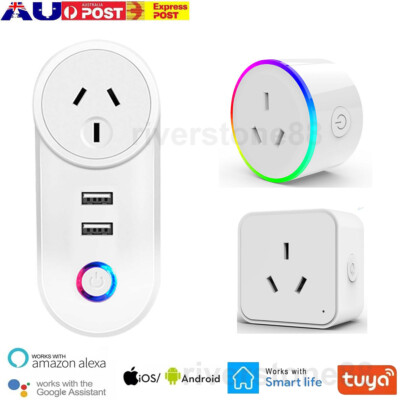 Alexa Google Home Smart Power Plug 16A 10A Wifi Tuya Smart Power