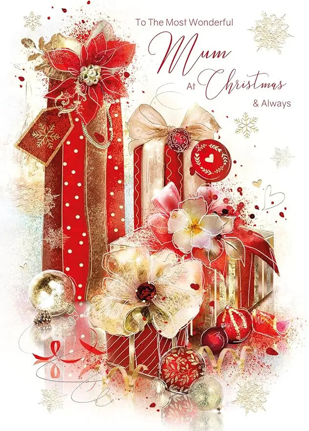 Christmas Card Mum - Foil Finish Cherry Orchard 173 x 247 mm