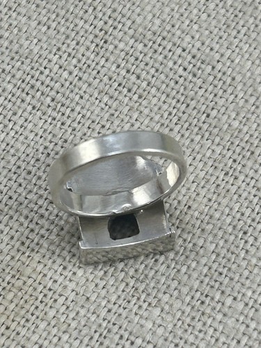Anillo 'casa' plata años 90 vintage talla J 925 - Imagen 17 de 19