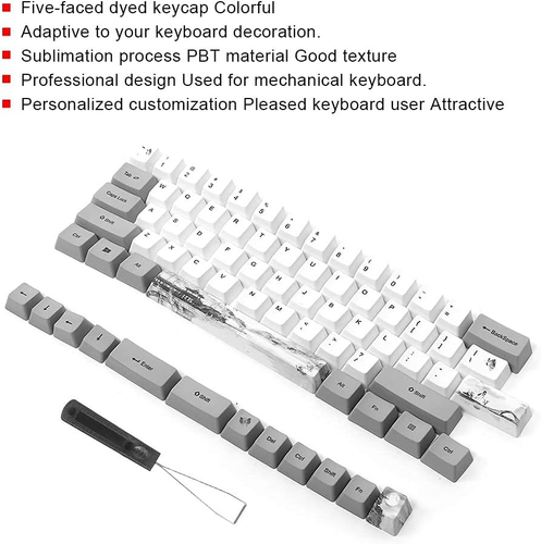 VBESTLIFE Teclas De Teclado Mecánico, 73 Piezas PBT Teclas De Sublimación Univer - Imagen 5 de 12