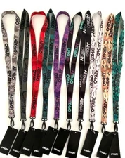 OAKLEY NWT B1B Crazy Wanderlust Lanyard Key Chain ID Document Holder Neck Strap