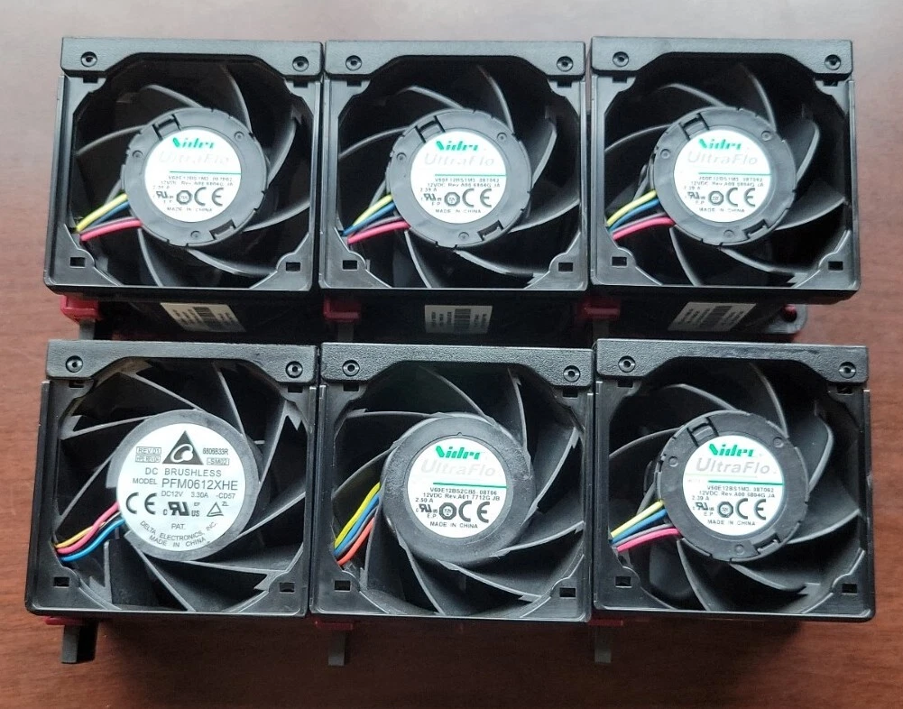 Lot of 6 HP 759250-001 796852-001 DL380 G9 Cooling Fans | eBay