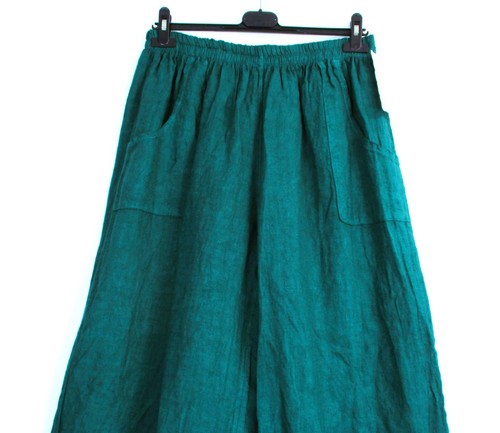 LAGENLOOK100% LINEN CROPPED PANTS IN 9 COLS SIZES :Plus:1(L) Plus 2(XL)Plus3(XXL - Picture 31 of 117