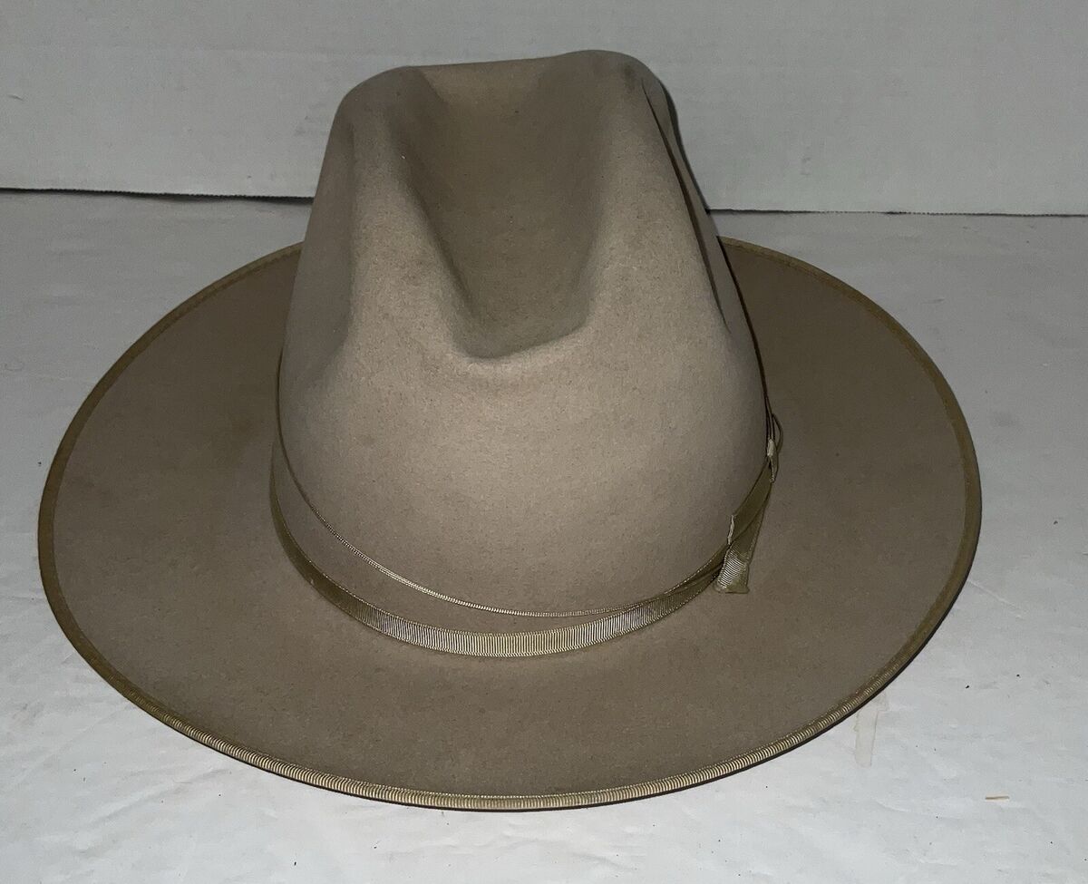 1950s STETSON 3x BEAVER 7 Cowboy Western Hat 50s Fedora 1950s STETSON 3x BEAVER 7 Cowboy Western Hat 50s Fedora