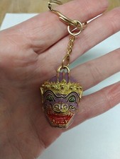 Masque miniature thaïlandais Khon Play classique Ramayana porte-clés key porte-clés vintage 