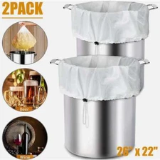 1/2Pcs Drawstring Brew Extra Large Fine Mesh Strainer Bag for Home Brewing Beer