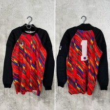 UHLSPORT VINTAGE TEMPLATE 1980s GOALKEEPER FOOTBALL SHIRT COLORED JERSEY SIZE L