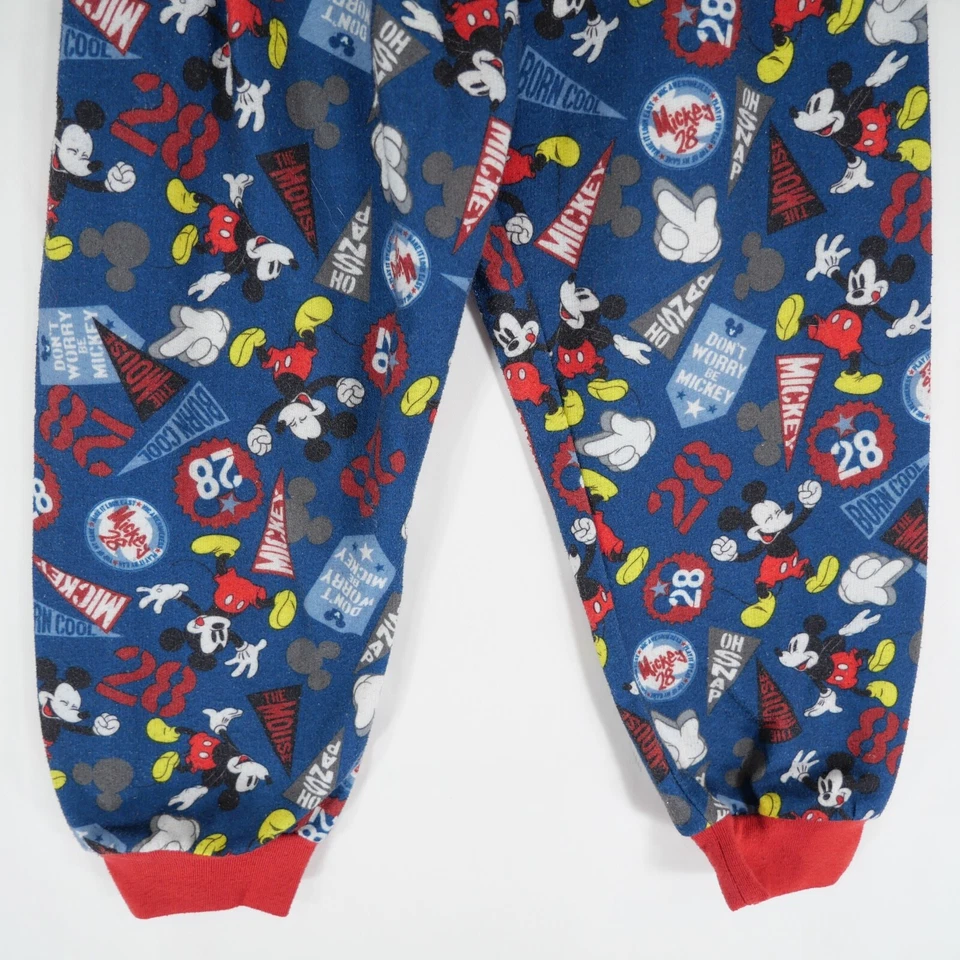 Disney Kids Mickey Mouse Pajamas Sleep Set Boys Blue Mickey University Size 4 - Изображение 4 из 4