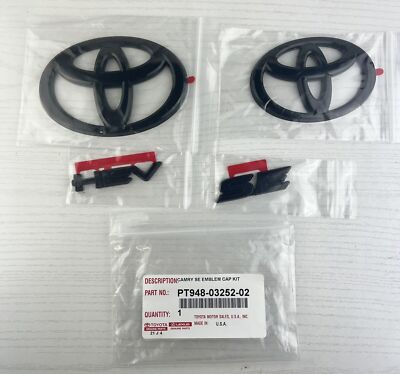 2025 CAMRY SE HEV BLACKOUT EMBLEM OVERLAY KIT GENUINE TOYOTA ACCESSORY