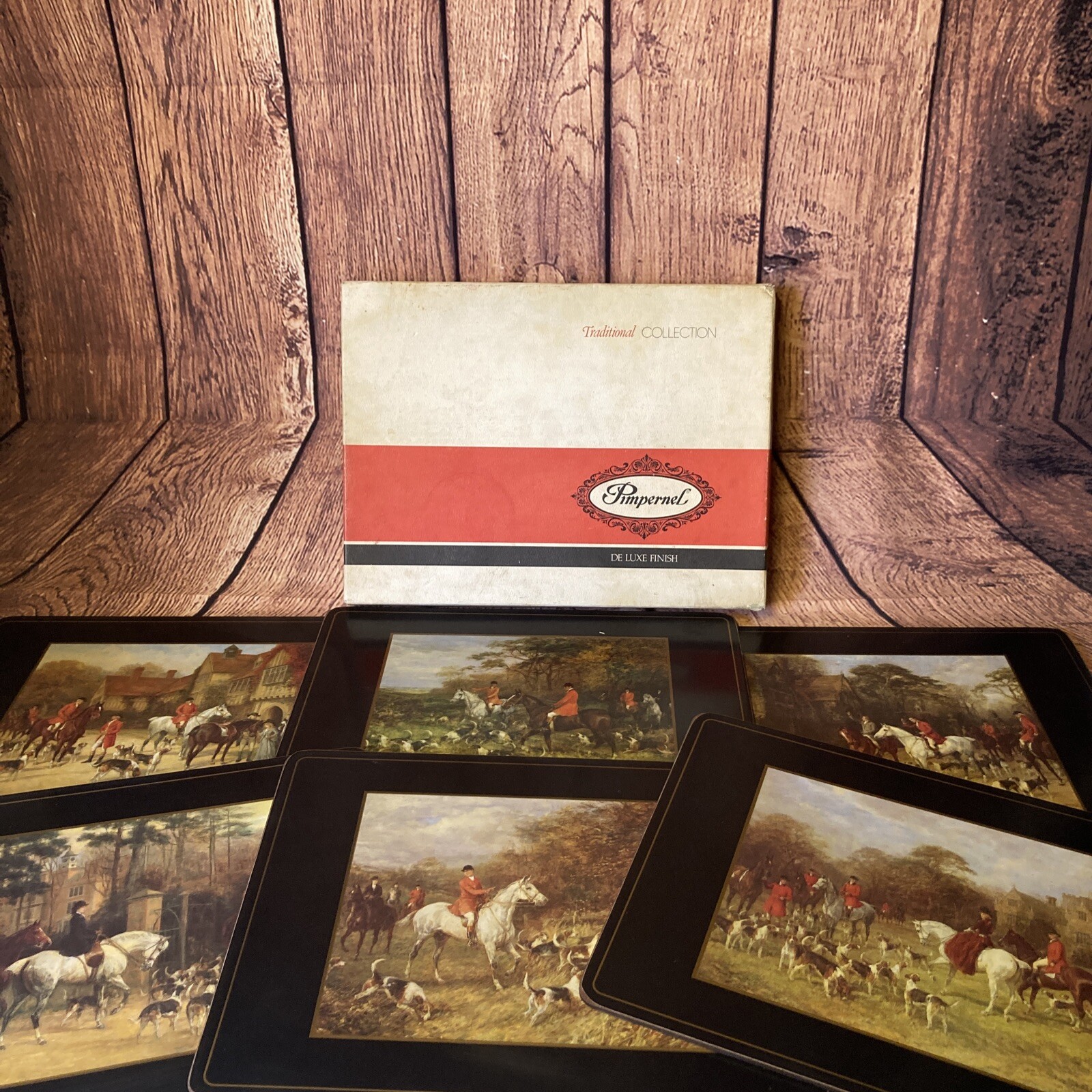 Pimpernel Deluxe Finish 6 X Tally Ho Placemats Traditional Collection