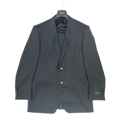 ABITO VESTITO SPOSO CERIMONIA UOMO CANALI C1422744 1352310 LANA NERO  ORIGINALE | eBay