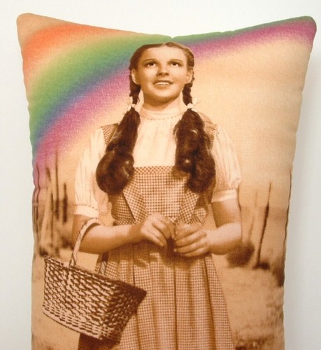 Wizard Of Oz- Dorothy Over The Rainbow, One Cotton Pillow 2 Different Prints New - Picture 6 of 9