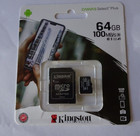 Kingston 64 GB SD Card with Adapter. New