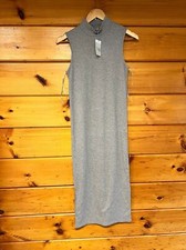 NWT Elegant Dalia Gray Long Sleeve Dress S