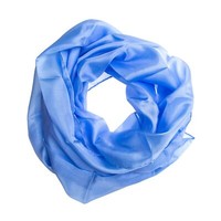 Seidenschal Halstuch Schal Blau Hellblau Seide 180X45Cm