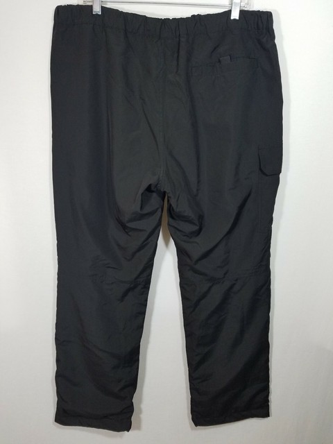 Uniqlo Mens Black Belted Rain Snow Fleece Lined Pants Size XL | eBay