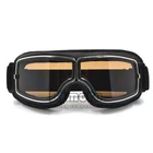 Motorcycle Vintage Goggles Aviator Pilot Glasses Retro Helmet Driving Off Road