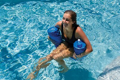 WOW Sports WOW Dipped Foam Ribbed Pool Noodle 6.5'' with Cup Holder (20-2400)