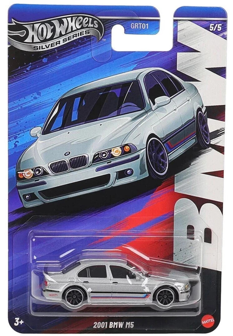 2025 Hot Wheels Silver Series GRT01 BMW Full 5 Set M1, M2