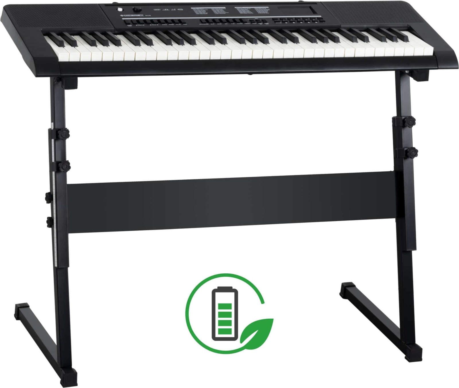 61 Клавишная панель Tasten Akku Klavier Ständer с набором звуковых ритмов USB Schwarz