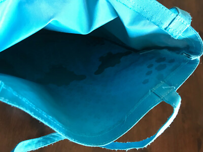 Sac Cabas Pucca Original Turquoise - Coton & PVC - Motif Délié - Petit Modèle