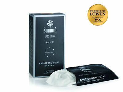 Soummé Antitranspirant Protection Sachets / Tücher for Men 14 Stück 