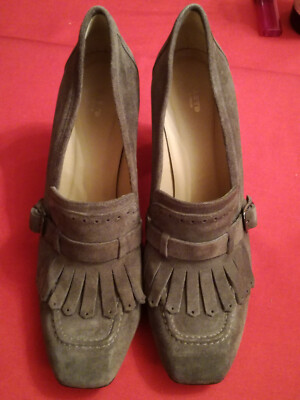 Schuhe Damen Pumps 7  40 41,5 echtes Leder LLoyd Germany Taupe minimal getragen