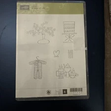 Stampin Up A Slice of Life Rubber Cling Stamp Set of 6 #121952 *Mounted READ!*