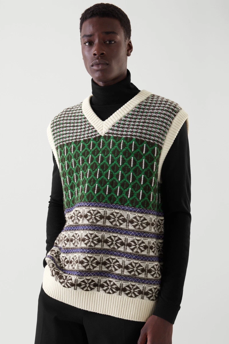 COS Men s Jacquard-Knit S/S Vest Retail: $99 (NWT)