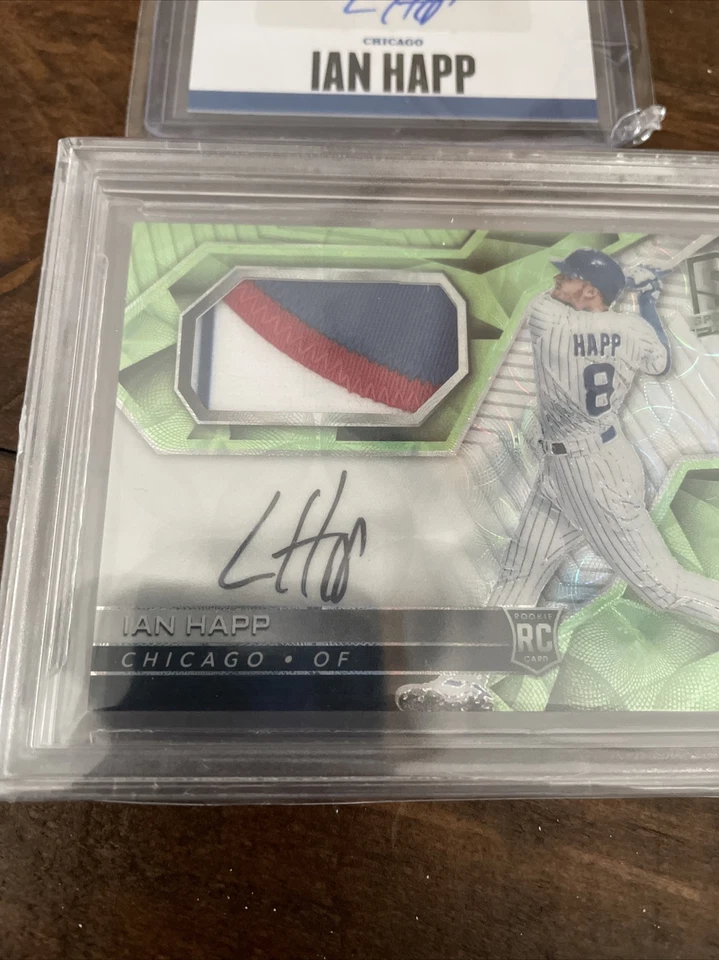 2017 SPECTRA IAN HAPP NEON GREEN PRIZM RC PATCH AUTO /25 /9.5 (2) Cards Seen$$$ - Image 2 of 4