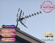 4K HDTV Antenna Outdoor VHF UHF Long Range 200 Mile Range Mounting Hardware