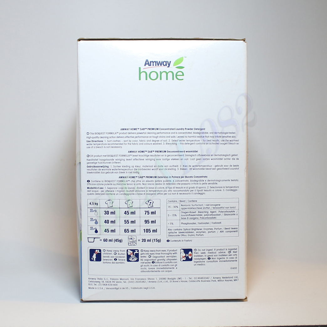 Amway SA8 Premium Concentrated Laundry Powder Detergent Bioquest