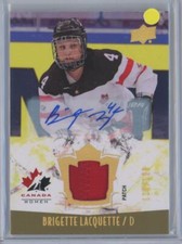 2015-16 UD Team Canada Patch Autograph Brigette Lacquette RC Auto 119/199 Canada