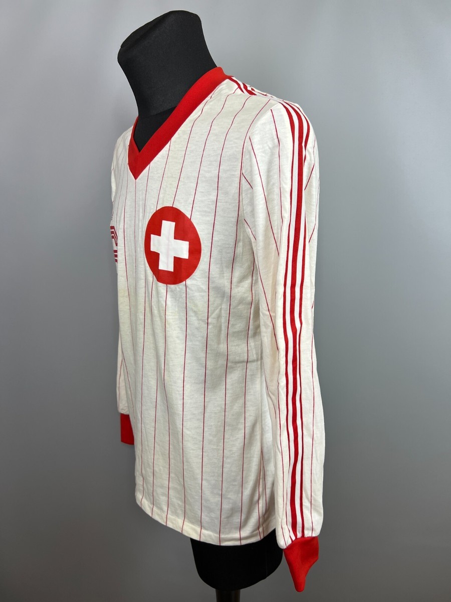 SWITZERLAND 1982 1984 WEHRLI AWAY SHIRT FOOTBALL SOCCER JERSEY