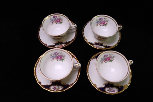 Reichenbach Echt Kobalt Demitasse Mini Kaffeekanne Tassen Untertassen Zuckercreme DDR - Bild 6 von 13