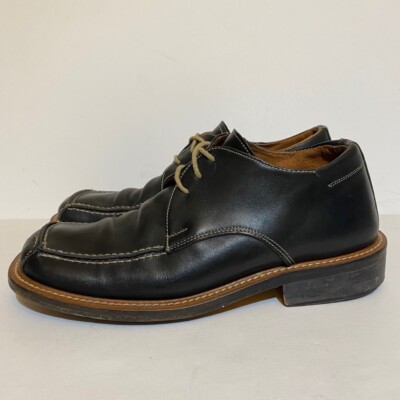 Kenneth Cole Mens Oxford Shoes Black Leather Lace Up Square  display picture 3