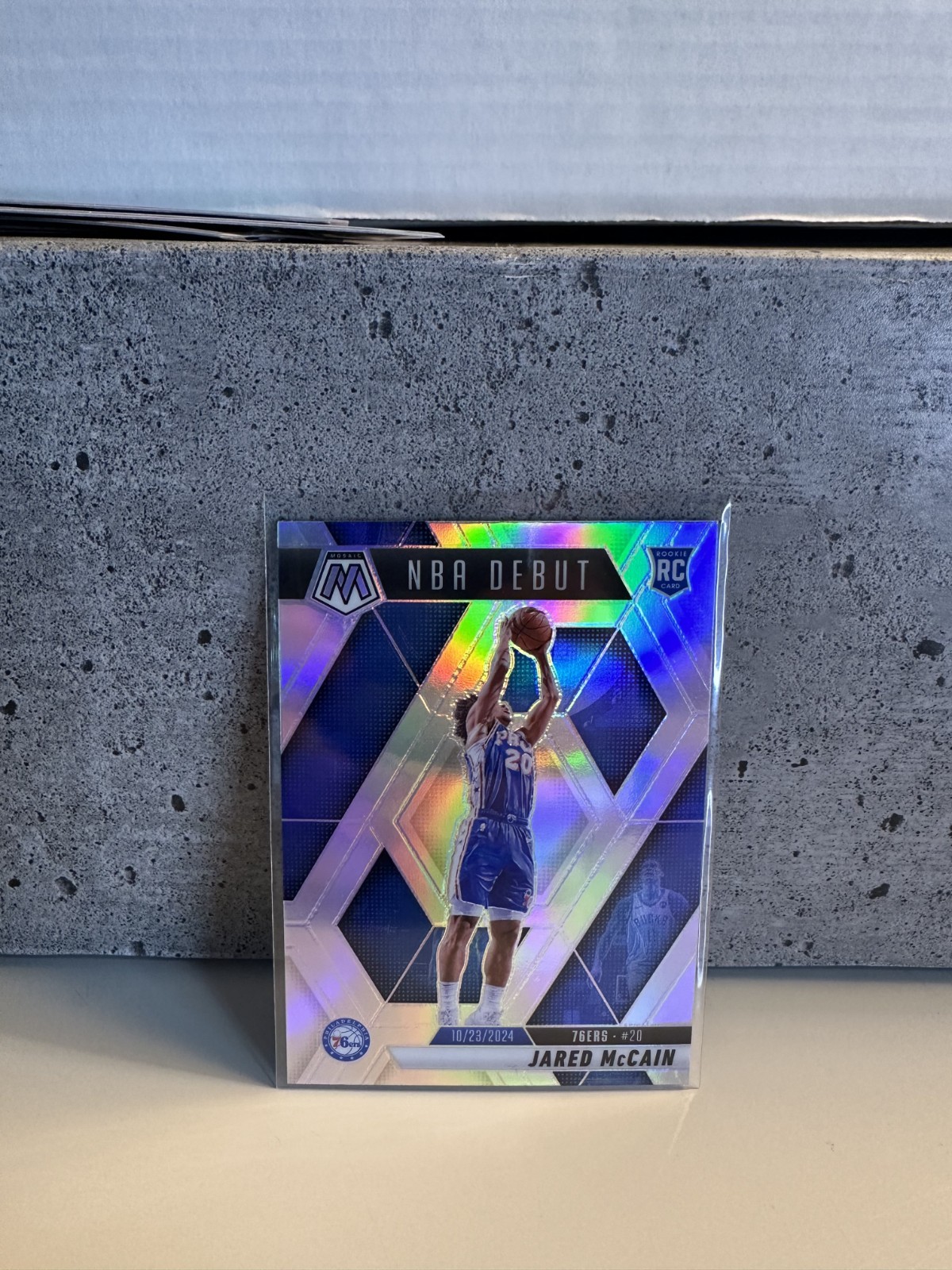 2024-25 Panini Mosaic - NBA Debut Jared McCain #263 Silver Prizm (RC)