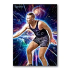 John Cat Thompson Star Player Art Card 01/20 Starpop Signed Basketball Print