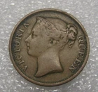 Photo of a 1845 East India Company 1/2 Cent from an eBay listing that sold on Jun 4, 2026