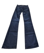 Paige Skyline Boot Dark Wash Stretch Denim Jeans Women 27 Western Cowgirl Y2K