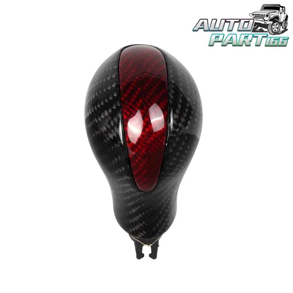 For Infiniti G25 G35 G37 FX37 QX50 QX70 Carbon Fiber Gear Shift Knob Automatic - Imagem 3 de 4