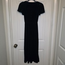 Zara Girl Green Velvet Jumpsuit Sz 11-12
