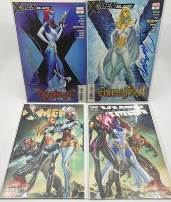 Marvel COMICS X-MEN BLACK MISTIQUE EMMA FROST COVERS UNCANNY X-MEN 1
